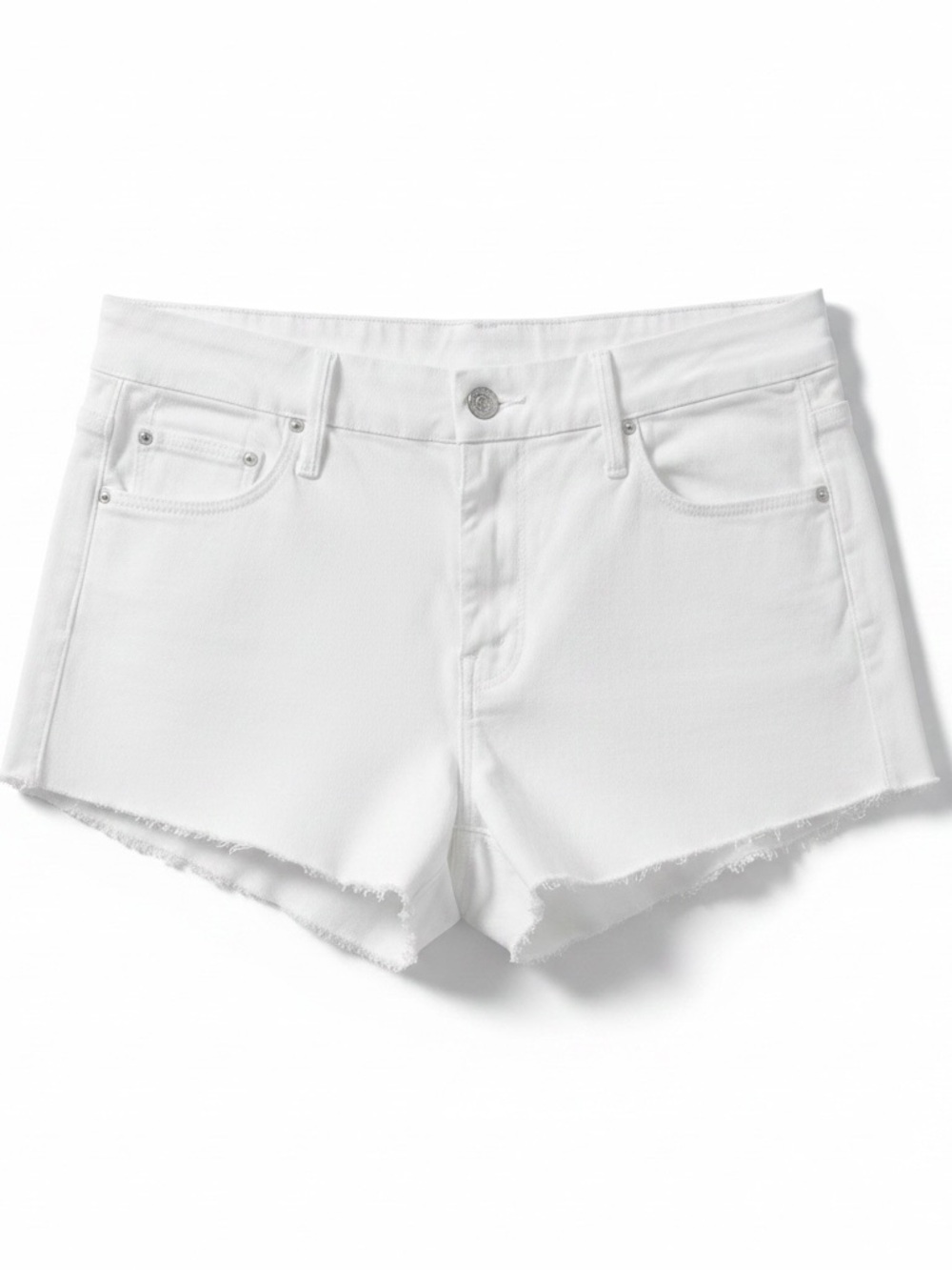 MOTHER White Denim Jean Shorts